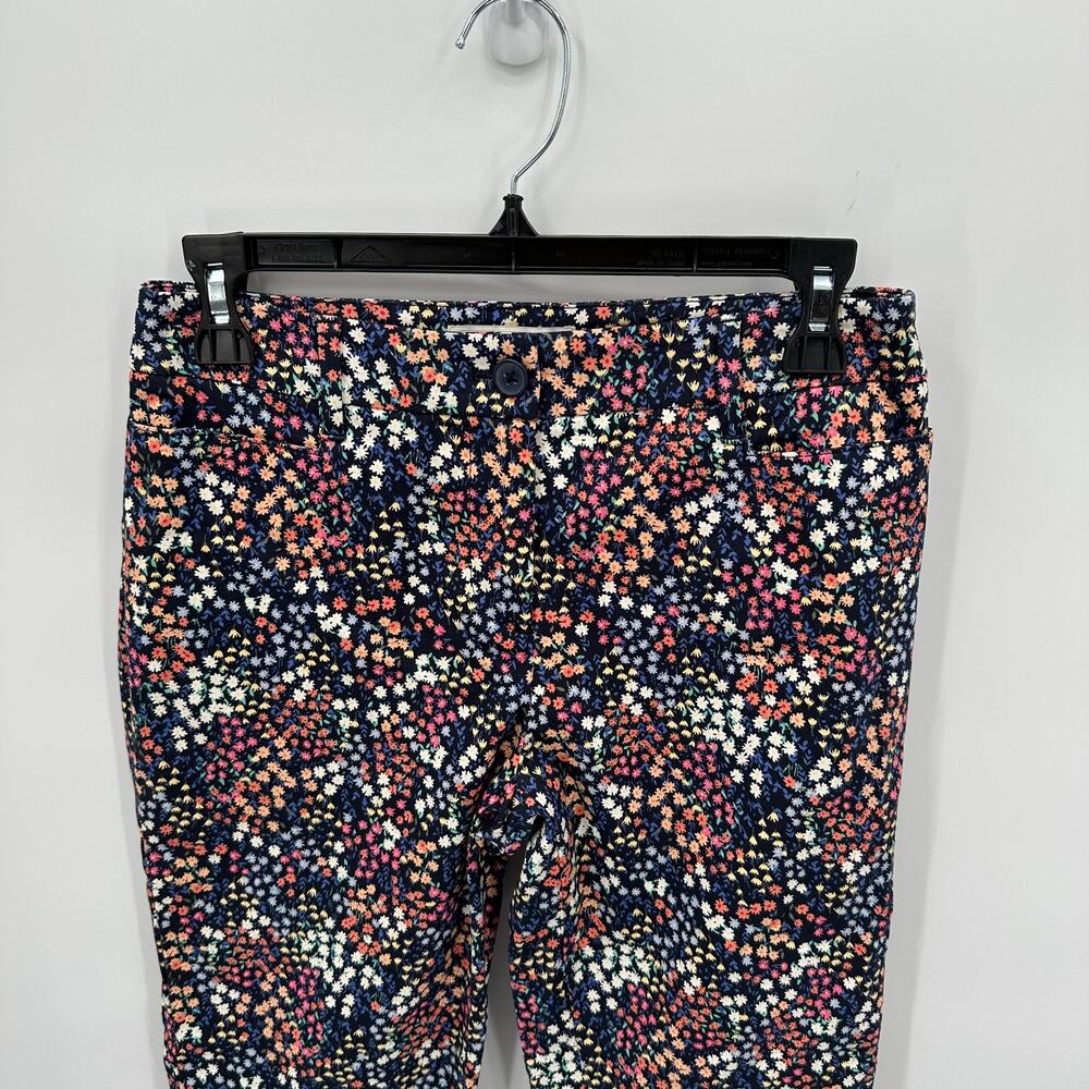 TALBOTS Stretch Straight Leg Floral Ankle Trouser Dress Pants // 2P - Picture 2 of 8